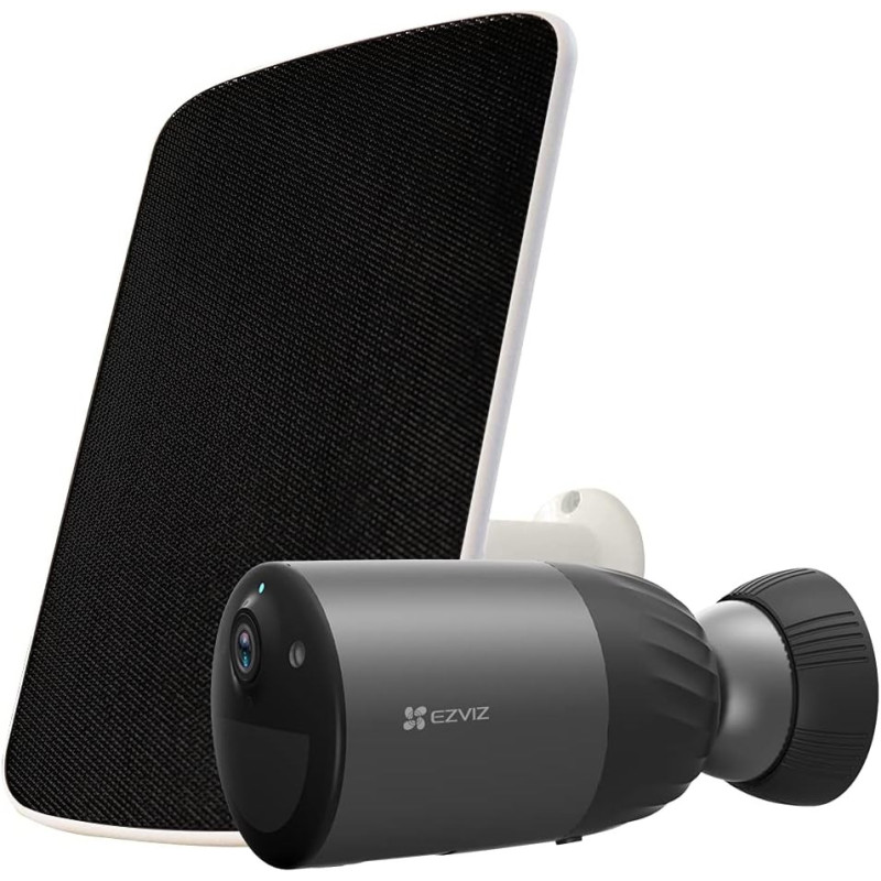 Ezviz BC1C 2MP KIT Security Camera Outdoor Wireless, Large Rechargable Battery, Free 32 GB Local Storage, PIR Motion Detection, Two-way Talk, Colour Night Vision, Waterproof, H.265(BC1C 2MP KIT)