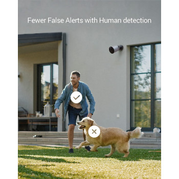 Ezviz BC1C 2MP KIT Security Camera Outdoor Wireless, Large Rechargable Battery, Free 32 GB Local Storage, PIR Motion Detection, Two-way Talk, Colour Night Vision, Waterproof, H.265(BC1C 2MP KIT)