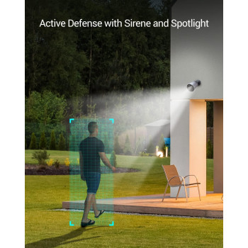 Ezviz BC1C 2MP KIT Security Camera Outdoor Wireless, Large Rechargable Battery, Free 32 GB Local Storage, PIR Motion Detection, Two-way Talk, Colour Night Vision, Waterproof, H.265(BC1C 2MP KIT)