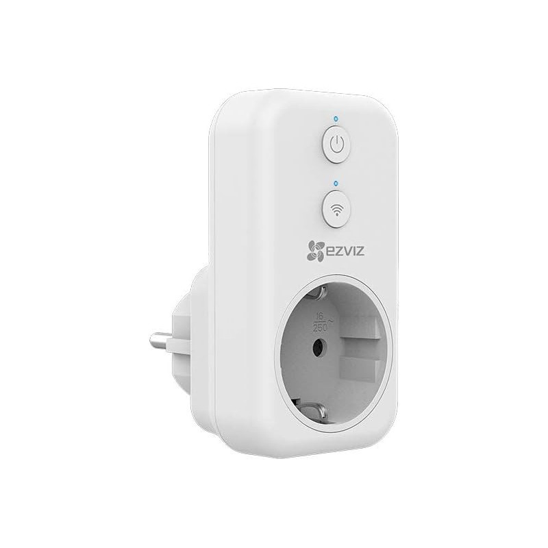 Ezviz CS-T31-16B-UK T31 Wi-Fi Smart Plug EU Standard Works With Smartphone, White