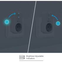Ezviz CS-T31-16B-UK T31 Wi-Fi Smart Plug EU Standard Works With Smartphone, White