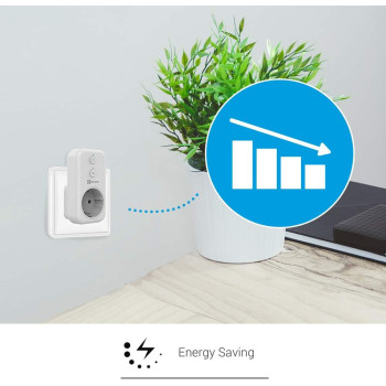 Ezviz CS-T31-16B-UK T31 Wi-Fi Smart Plug EU Standard Works With Smartphone, White