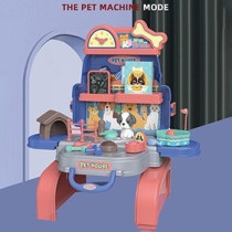 Little Story Role Play Animal Care/Pet House Toy Set School Bag (26 Pcs) - Blue, 3-In-1 Mode For 3Years+, Unisex