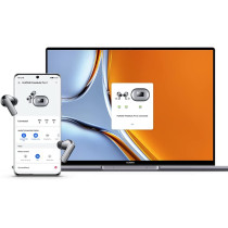 Huawei FreeBuds Pro 2, Dual Speaker True sound, Pure Voice, Intelligent ANC 2.0, Triple Adaptive EQ, Dual Device Connection, Silver Frost, 55035845, Huawei Freebuds Pro2
