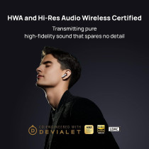 Huawei FreeBuds Pro 2, Dual Speaker True sound, Pure Voice, Intelligent ANC 2.0, Triple Adaptive EQ, Dual Device Connection, Silver Frost, 55035845, Huawei Freebuds Pro2