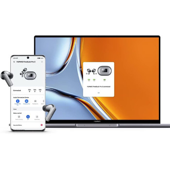 Huawei FreeBuds Pro 2, Dual Speaker True sound, Pure Voice, Intelligent ANC 2.0, HWA and Hi Res Audio Wireless Certified, Ceramic White, 55035847, Pro2