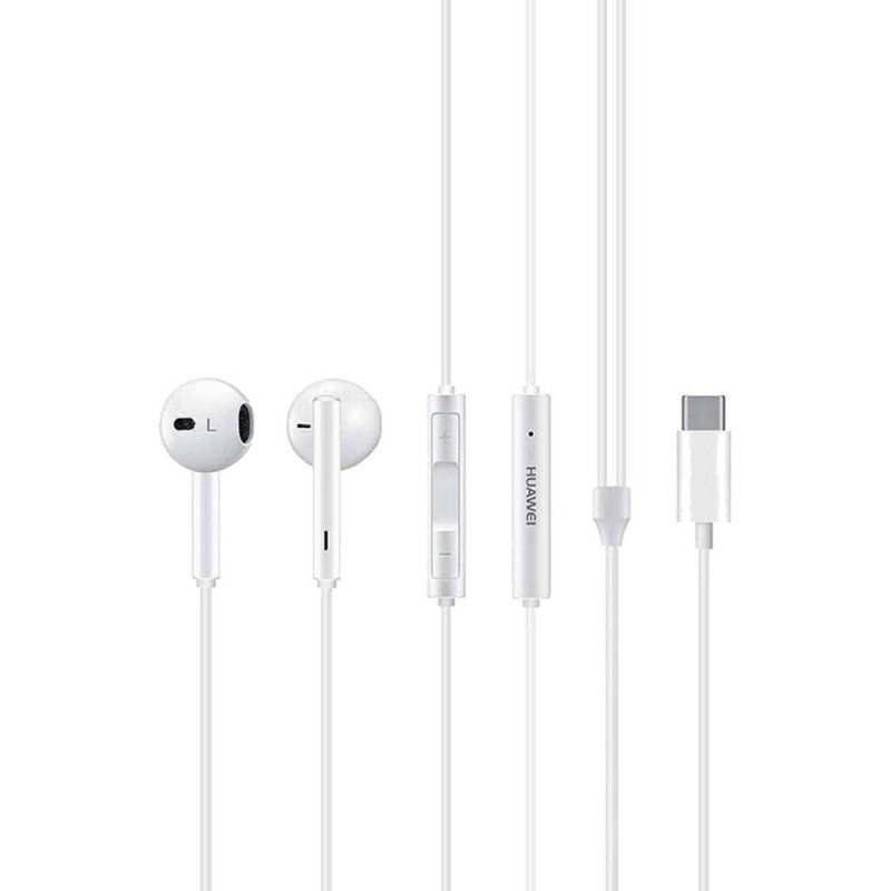 Huawei Hi-Res Classic In-ear Earphones Wired Control Headphones USB Type-C Edition for Huawei Mate 10 - White