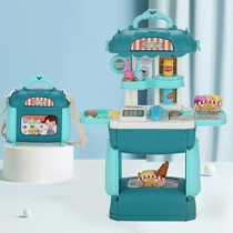 Little Story Role Play Shopkeeper/Supermarket Toy Set Satchel (35 Pcs) - Green, 3-In-1 Mode For 3Years+, Unisex (LS_RPST_MSGR)