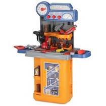 Little Story Role Play Mechanic/Tools Table Toy Set Luggage Case (39 Pcs) - Yellow, 4-In-1 Mode For 3Years+, Unisex (LS_RPLC_TTYE)
