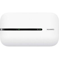 Huawei E5576-320-WHT Mobile Wi-Fi 3S, 4G LTE (CAT4) Hotspot, Download Speed 150 Mbps, Rechargeable 1500 mAh Battery, No Configuration Required, Unlocked Portable for Travel, Business - White