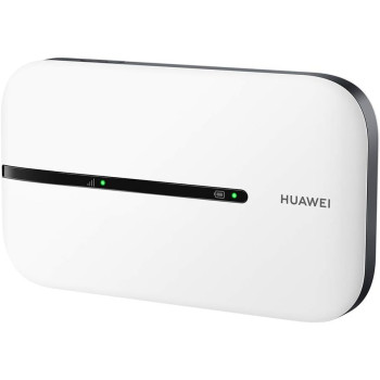 Huawei E5576-320-WHT Mobile Wi-Fi 3S, 4G LTE (CAT4) Hotspot, Download Speed 150 Mbps, Rechargeable 1500 mAh Battery, No Configuration Required, Unlocked Portable for Travel, Business - White