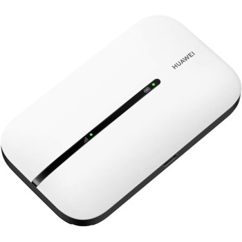 Huawei E5576-320-WHT Mobile Wi-Fi 3S, 4G LTE (CAT4) Hotspot, Download Speed 150 Mbps, Rechargeable 1500 mAh Battery, No Configuration Required, Unlocked Portable for Travel, Business - White