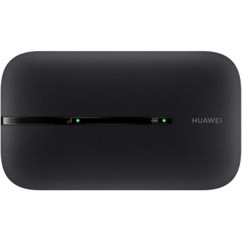 Huawei E5576-320-BLK Mobile Wi-Fi 3S, 4G LTE (CAT4) Hotspot, Download Speed 150 Mbps, Rechargeable 1500 mAh Battery, No Configuration Required, Unlocked Portable for Travel, Business - Black