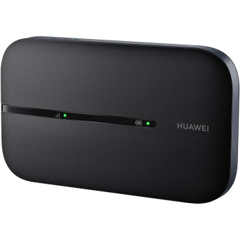 Huawei E5576-320-BLK Mobile Wi-Fi 3S, 4G LTE (CAT4) Hotspot, Download Speed 150 Mbps, Rechargeable 1500 mAh Battery, No Configuration Required, Unlocked Portable for Travel, Business - Black