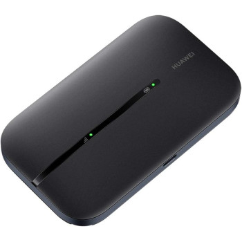 Huawei E5576-320-BLK Mobile Wi-Fi 3S, 4G LTE (CAT4) Hotspot, Download Speed 150 Mbps, Rechargeable 1500 mAh Battery, No Configuration Required, Unlocked Portable for Travel, Business - Black