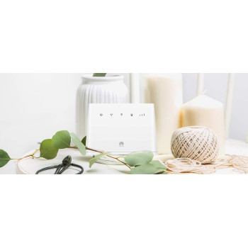 Huawei B311-221 150 Mbps 4G Lte Wireless Router/Mobile Wi-Fi, A Ge Lan/Wan Port, 300 Wi-Fi Speed - White