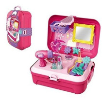 Little Story Role Play Beautician/Make Up Box Backpack (21 Pcs) - Pink For 3Years+, Unisex (LS_RPBP_MPPI)