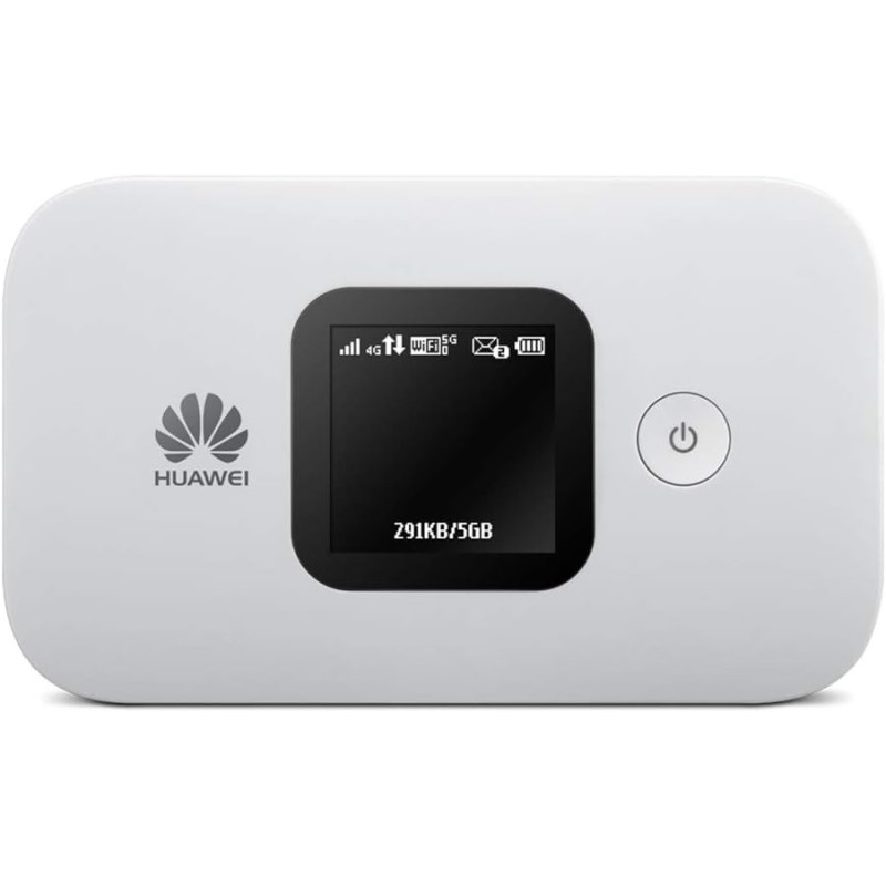 Huawei E5577-4G Low-Cost, Super-Fast Portable Mobile Wi-Fi Hotspot (Genuine UK Warranty Stock) - White