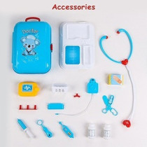 Little Story Role Play Hospital/Doctor Set Box Backpack (17 Pcs) - Blue For 3Years+, Unisex (LS_RPBP_DRBU)