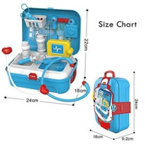 Little Story Role Play Hospital/Doctor Set Box Backpack (17 Pcs) - Blue For 3Years+, Unisex (LS_RPBP_DRBU)