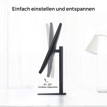 Huawei Display 23.8 Inch, Full HD Monitor, 1080P FullView Display, 72% NTSC Colour Gamut, 5.7 mm Bezels, 90% Screen to Body Ratio, 178 Viewing Angle, Low Blue Light, Flicker Free, Black