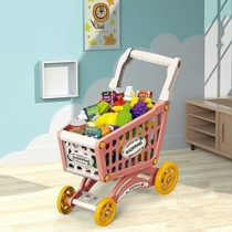Little Story Role Play Market Shopping Cart Toy Set (56 Pcs) - Pink For 3Years+, Unisex (LS_DIYSC_PI)