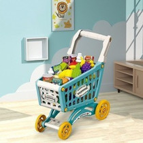 Little Story Role Play Market Shopping Cart Toy Set (56 Pcs) - Green For 3Years+, Unisex (LS_DIYSC_BU)