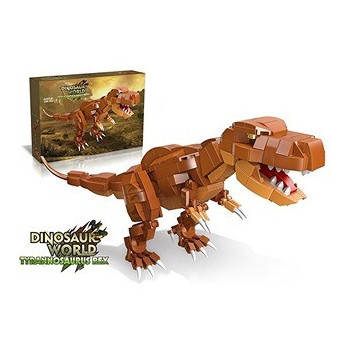 Little Story Block (Leg Godt) Toy Dinosaurs World - Tyrannosaurus Rex (350 Pcs) For 3Years+, Unisex (LS_CTDIWO_TR)