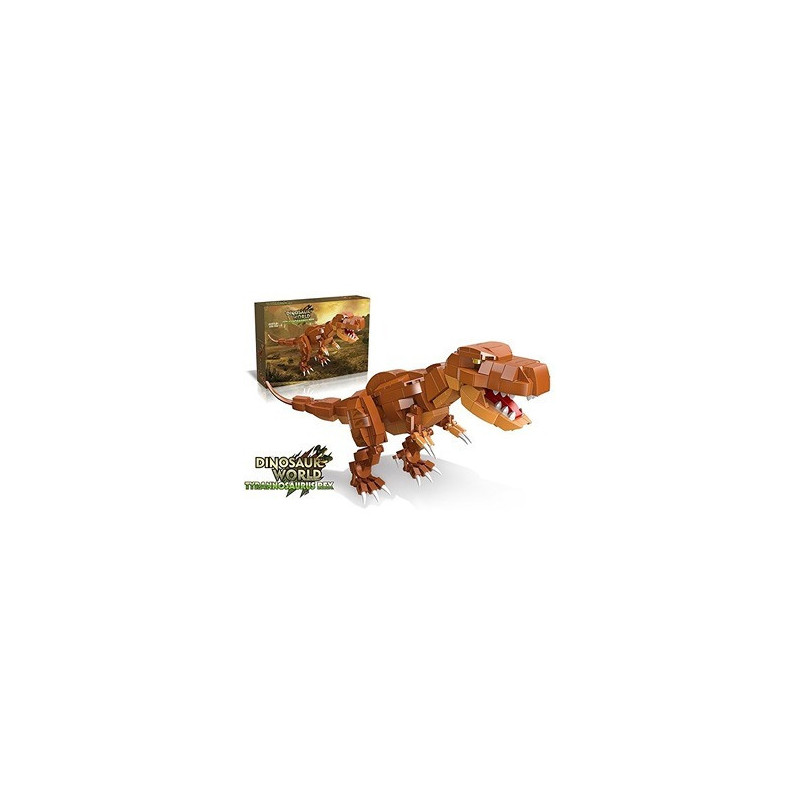Little Story Block (Leg Godt) Toy Dinosaurs World - Tyrannosaurus Rex (350 Pcs) For 3Years+, Unisex (LS_CTDIWO_TR)