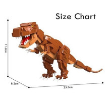 Little Story Block (Leg Godt) Toy Dinosaurs World - Tyrannosaurus Rex (350 Pcs) For 3Years+, Unisex (LS_CTDIWO_TR)