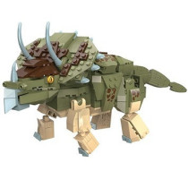 Little Story Block (Leg Godt) Toy Dinosaurs World - Triceratops (410 Pcs) For 3Years+, Unisex (LS_CTDIWO_TC)