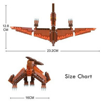 Little Story Block (Leg Godt) Toy Dinosaurs World - Pterosaur (242 Pcs) For 3Years+, Unisex (LS_CTDIWO_PT)