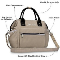 Little Story Ace Diaper Bag - Beige For All Ages, Unisex (LS_ADP_BE)