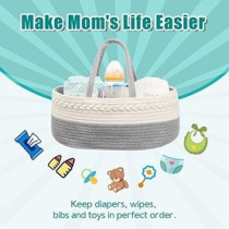 Little Story Diaper Caddy with 100pcs Changing Mats - Grey For All Ages, Unisex (CM_LS_CAGYWH100)