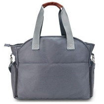 Little Story Quilted Diaper Bag w/ Pacifier Pouch-Dark Grey For All Ages, Unisex (LS_DP&P2_DGY)