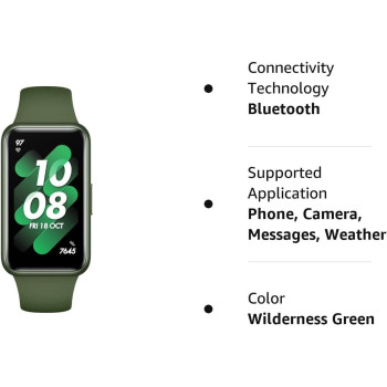 Huawei Band 7 (2022) 1.47 Inches Amoled Display Long Battery Life - (Wilderness Green)