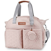 Little Story Quilted Diaper Bag w/ Pacifier Pouch-Pink For All Ages, Unisex (LS_DP&P2_PI)