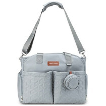 Little Story Quilted Diaper Bag w/ Pacifier Pouch-Blue For All Ages, Unisex (LS_DP&P2_BU)