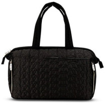 Little Story Quilted Diaper Bag w/ Shoulder Strap-Black For All Ages, Unisex (LS_DPQ_BK)