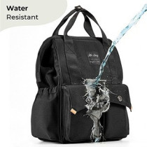 Little Story Elite Diaper Bag w/ Stroller Hooks & Changing mat -Black For All Ages, Unisex (LS_DPEL_BK)