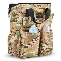 Little Story Elite Diaper Bag w/ Stroller Hooks & Changing mat -Camouflage For All Ages, Unisex (LS_DPEL_CF)