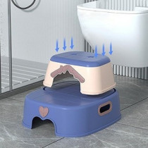 Eazy Kids 2-in-1 Step Stool - Blue For 6Months+, Unisex (EZ_FSS2IN1_BU)