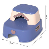 Eazy Kids 2-in-1 Step Stool - Blue For 6Months+, Unisex (EZ_FSS2IN1_BU)
