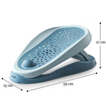 Eazy Kids Soft Bath Support 3 stage bather - Blue For 0-6Months, Unisex (EZ_BARK_BU)