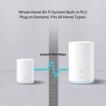 Huawei HUW-WS5280-1PLUS2-WHT (1 Base + 2 Satellites) Router, Home Wi-Fi Q2 Pro System, Gigabit Powerline, Full GE Ports, Seamless Roaming, Lower Latency, Plug & Play - White