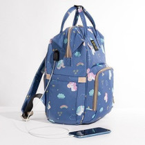 Sunveno Diaper Bag Unicorn XL w/ Sunveno Stroller Hooks For All Ages, Unisex (SN_XLDP_UBHK)