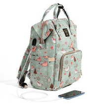 Sunveno Diaper Bag Green Dream XL w/ Sunveno Stroller Hooks For All Ages, Unisex (SN_XLDP_GDHK)