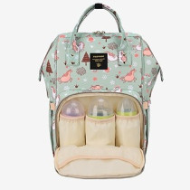 Sunveno Diaper Bag Green Dream XL w/ Sunveno Stroller Hooks For All Ages, Unisex (SN_XLDP_GDHK)