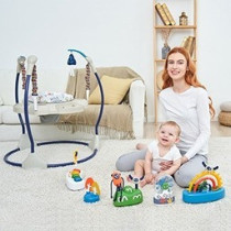 Little Story Baby Activity Jumper-Blue For 6Months+, Unisex (LS_IFAJ_BU)