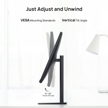 Huawei AD80HW Display 24 Inch Monitor Full HD 1080P - Ultra-Slim Bezels with 90% Screen to Body Ratio - Low Blue Light to Decrease Eye Fatigue, 5ms Flicker Free, 1920 x 1080 HDMI/VGA, IPS - Black